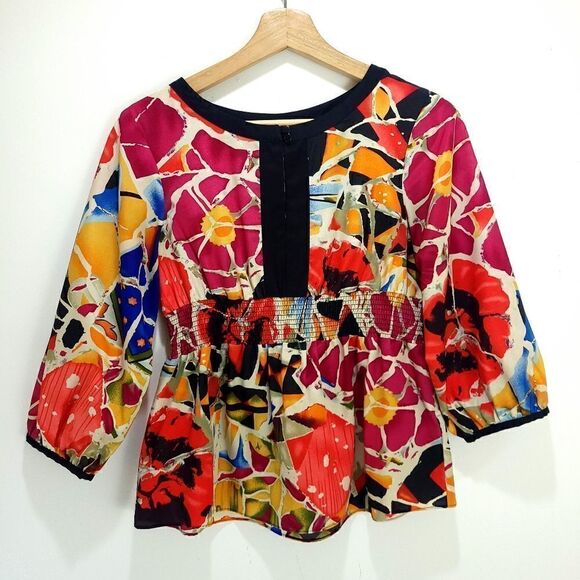 Nygard Collection Multicolour Artistic Blouse - Picture 1 of 8